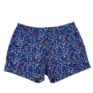 Vineyard Vines Star Print Shorts Blue Red White USA Patriotic 4th of July Size 0
